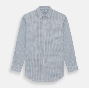 Blue Double Graph Check Richmond Shirt