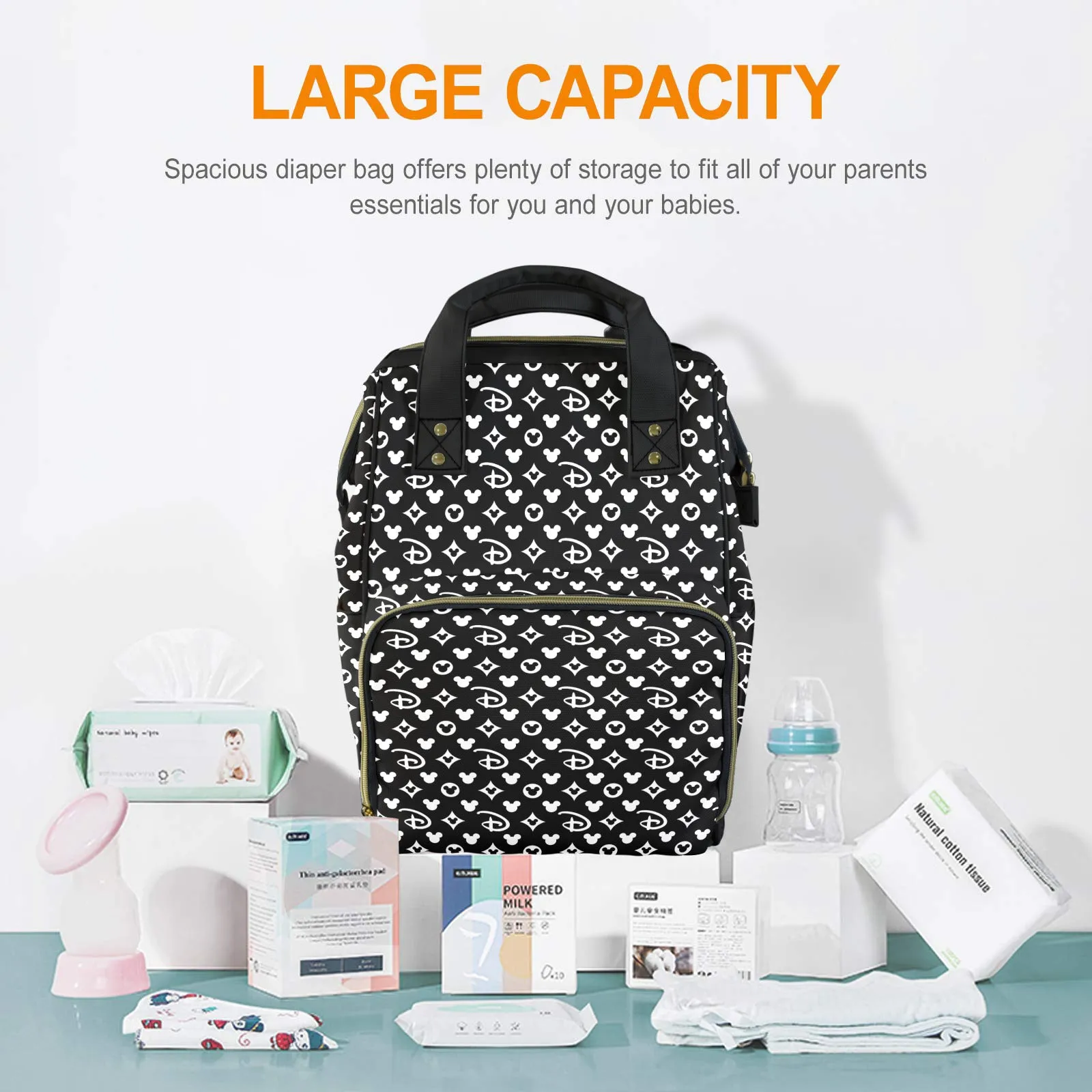 Designer Multi-Function Diaper Bag