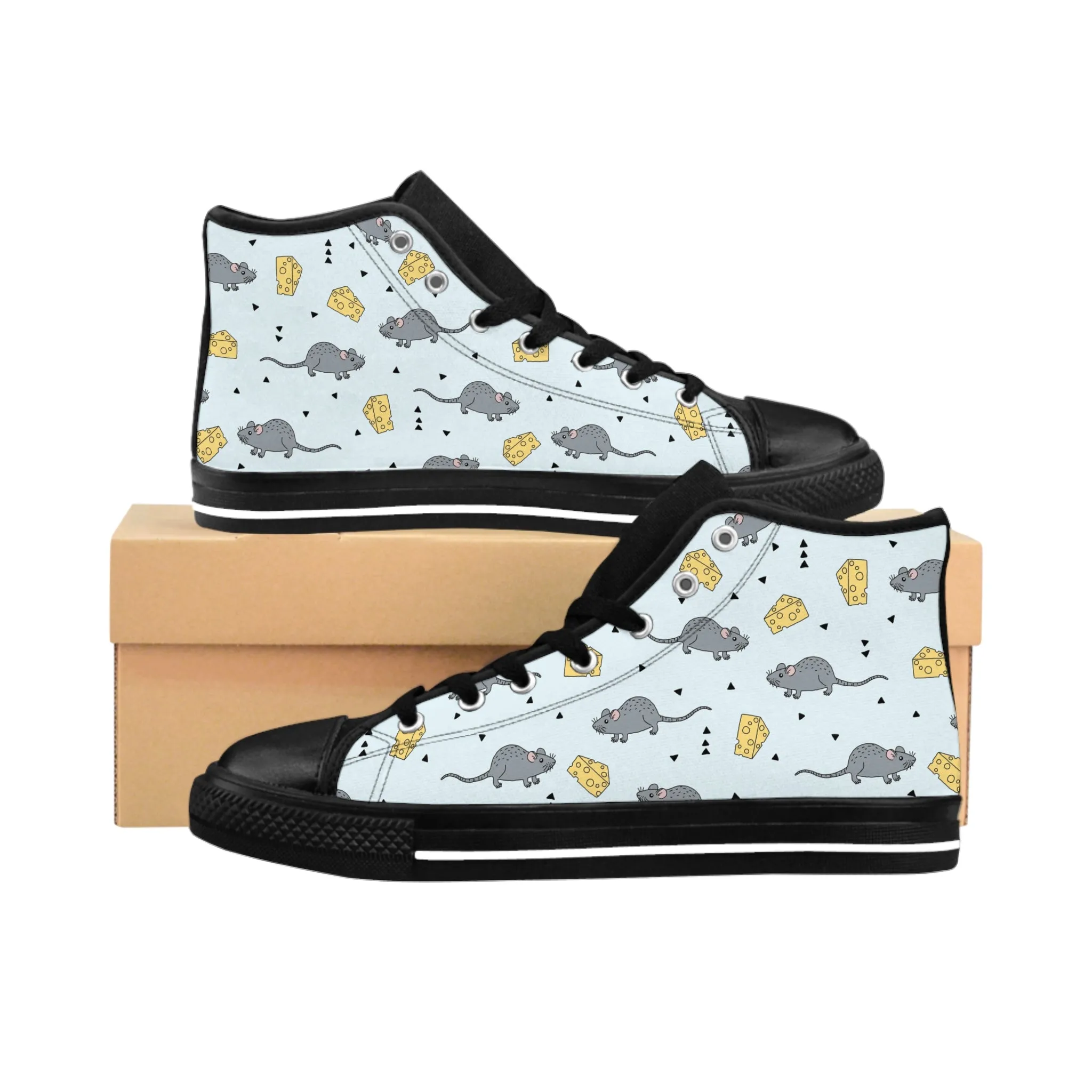 Mouse and Cheese Men's Classic Sneakers