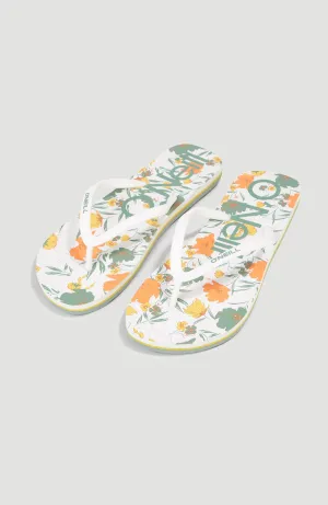 Profile Graphic Sandals | White Bluemchen