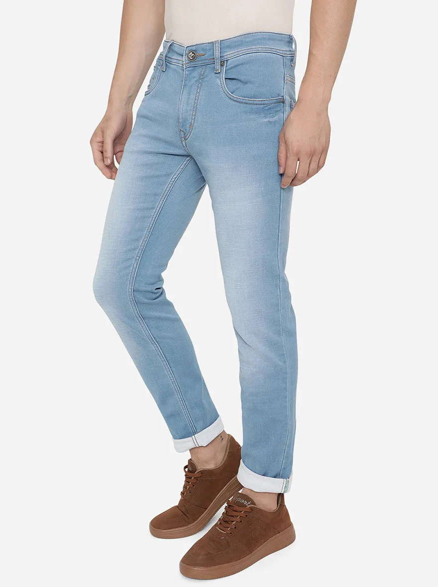 River Blue Washed Straight Fit Jeans | Greenfibre