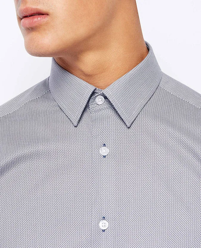 Slim Fit Printed Cotton Shirt