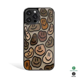 Toasty Brown Smileys Phone Cover | Glass Case