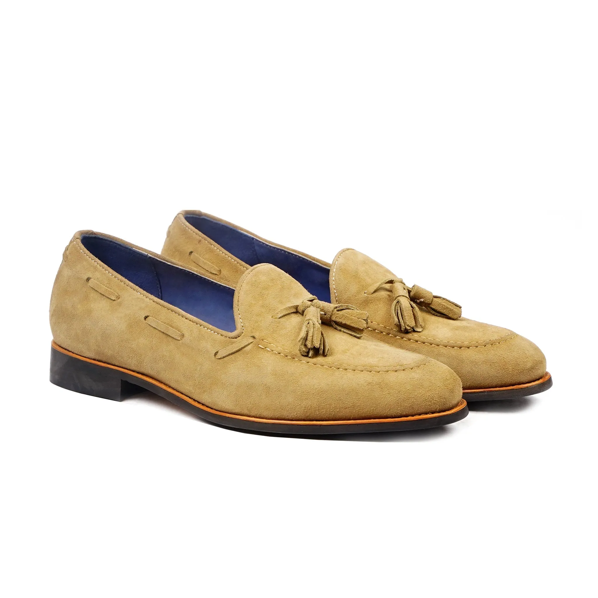 Tuscana - Men's Camel Kid Suede Loafer