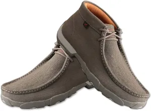 Twisted X Men's Grey Chukka Driving Shoes Moc Toe