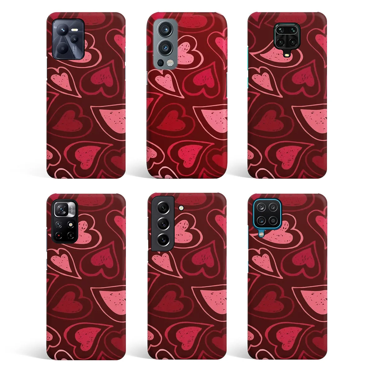 Wine Cascade Hearts Phone Cover | Matte Case