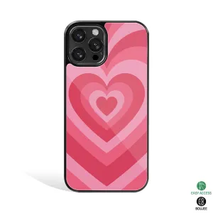 Y2K Pink Hearts Phone Cover | Glass Case